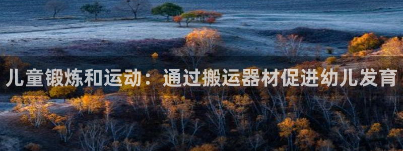 德国意昂3集团：儿童锻炼和运动：通过搬运器材促进幼儿