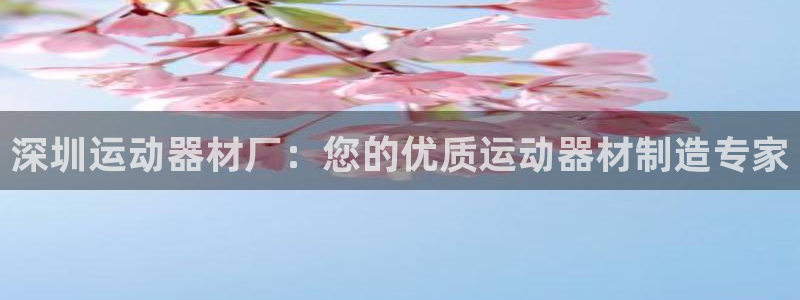 意昂3娱乐：深圳运动器材厂：您的优质运动器材制造专家